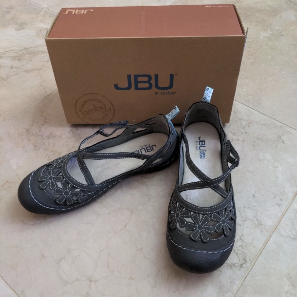 JBU BY JAMBU BLOSSOM CHARCOAL SANDALS